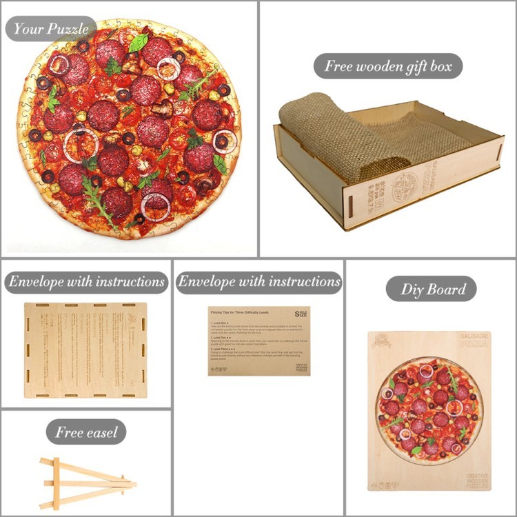 Деревянные пазлы «Пепперонисимо M», Woodbests — картинка 5