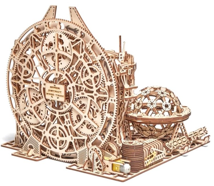 Механическая деревянная сборная модель Wood Trick «Бегущий лабиринт Галактика Марбл» — картинка 4