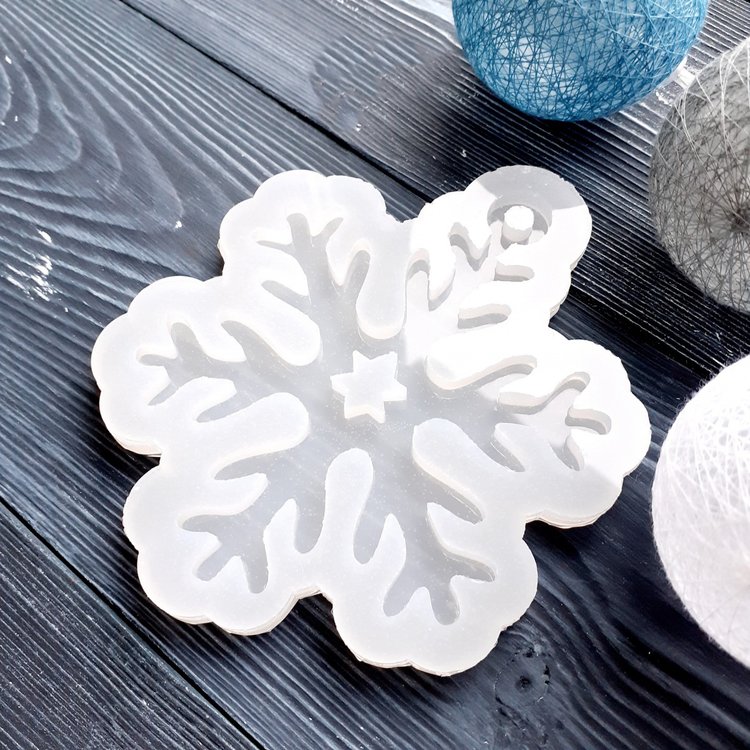 Снежинка, модель №3 - Силиконовый молд MyMold — картинка 2