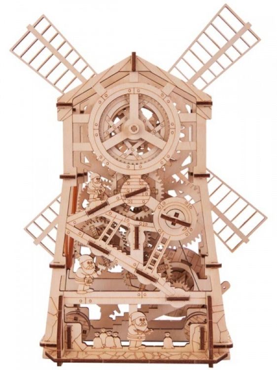 Конструктор из дерева «Механическая мельница», Wood Trick — картинка 5