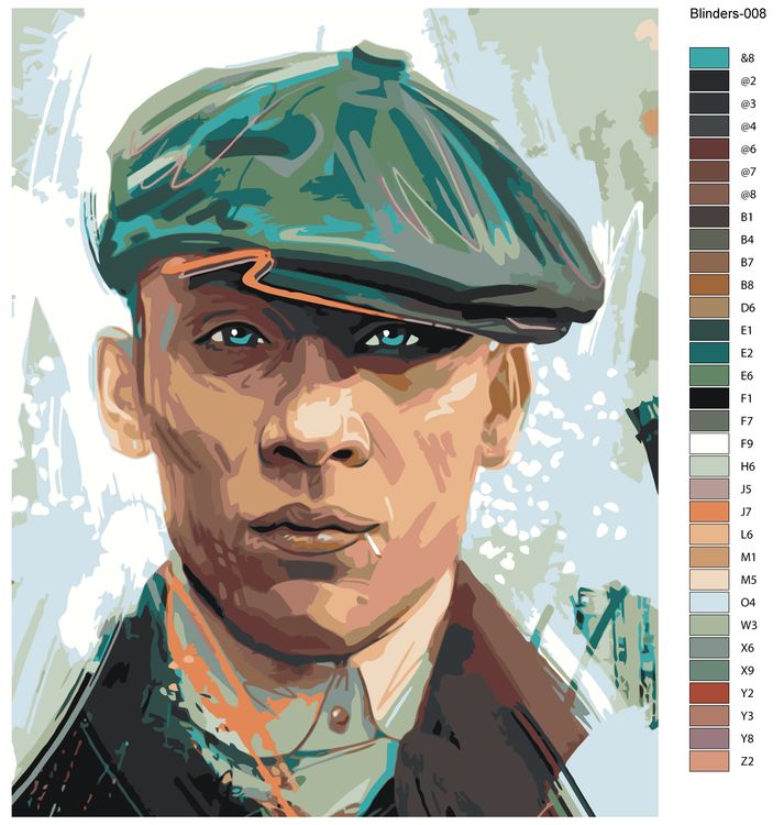 Картина по номерам «Острые козырьки: Джон Шелби 2» — картинка 2