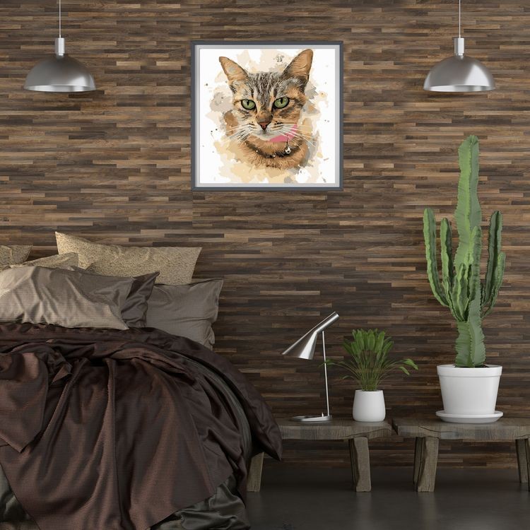 Картина по номерам «Домашняя кошка» — картинка 4