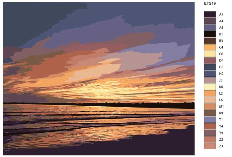 Картина по номерам «Линия горизонта» — картинка 2