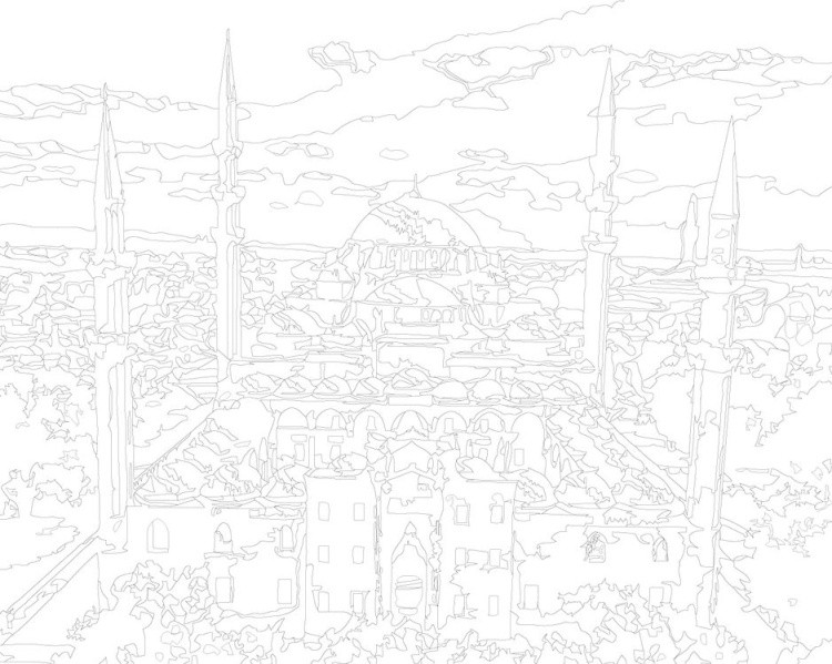 Картина по номерам «Мечеть Сулеймание» — картинка 3