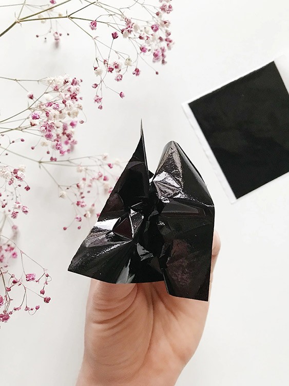 Зеркальная поталь «Mirror Shine», Black, 90 шт. 8x8,5см — картинка 2