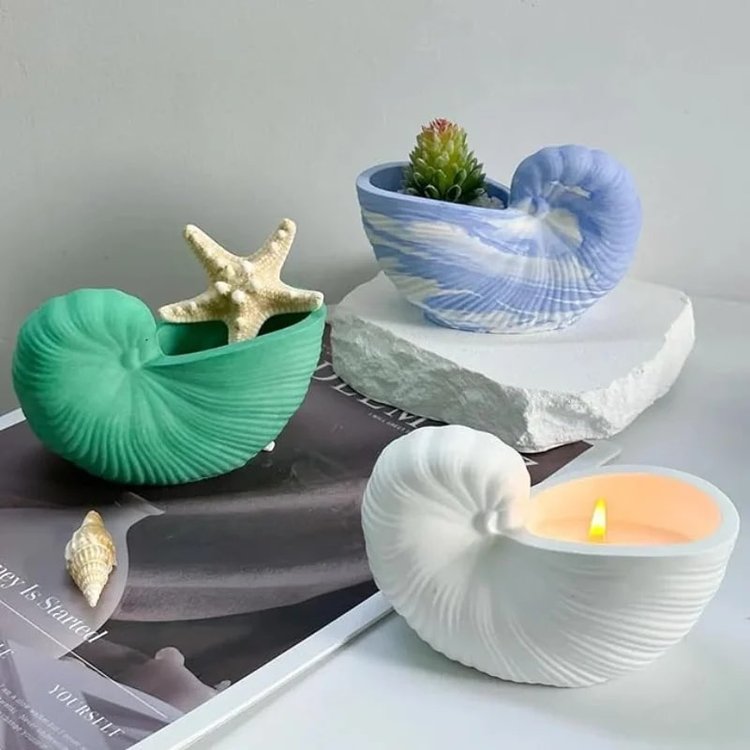 Силиконовый молд - Ракушка №5, 12x7,4см, 1 шт. — картинка 3