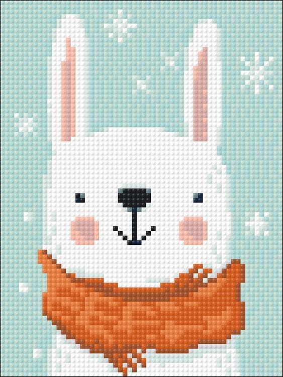 Алмазная вышивка «Снежный зайчик» — картинка 2
