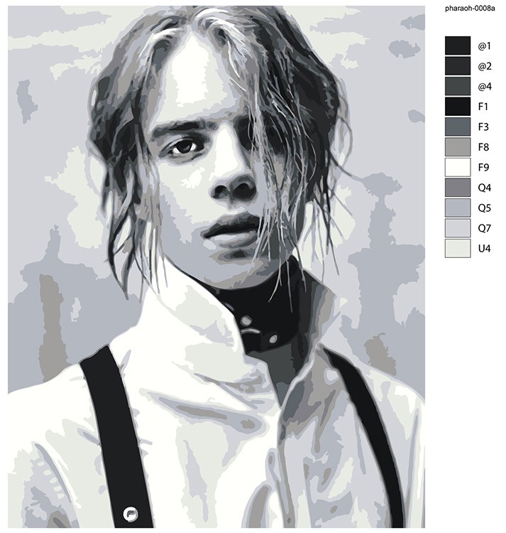 Картина по номерам «Рэпер Pharaoh Фараон 6» — картинка 2