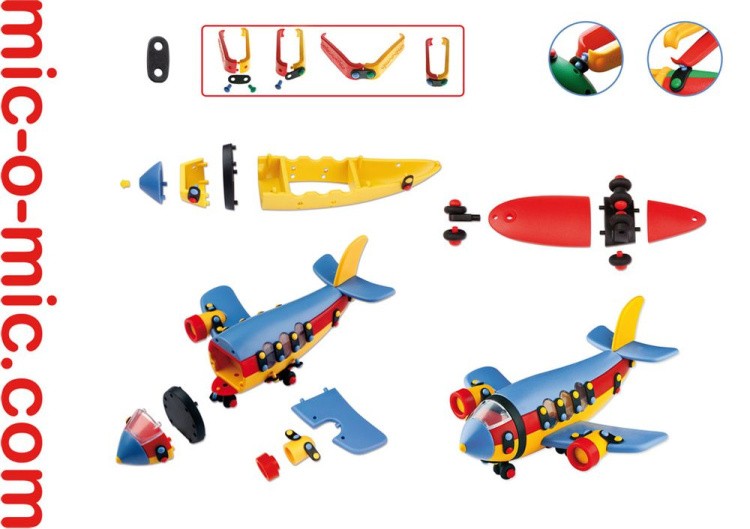 Конструктор Mic-o-mic «Самолёт реактивный большой» — картинка 3