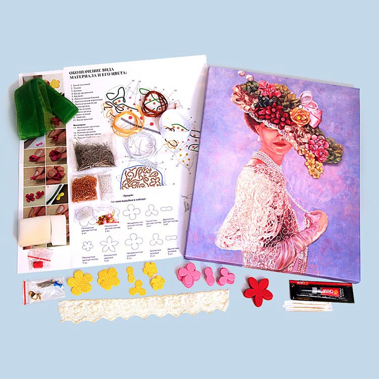 Картина на холсте из пайеток «Грация» — картинка 2