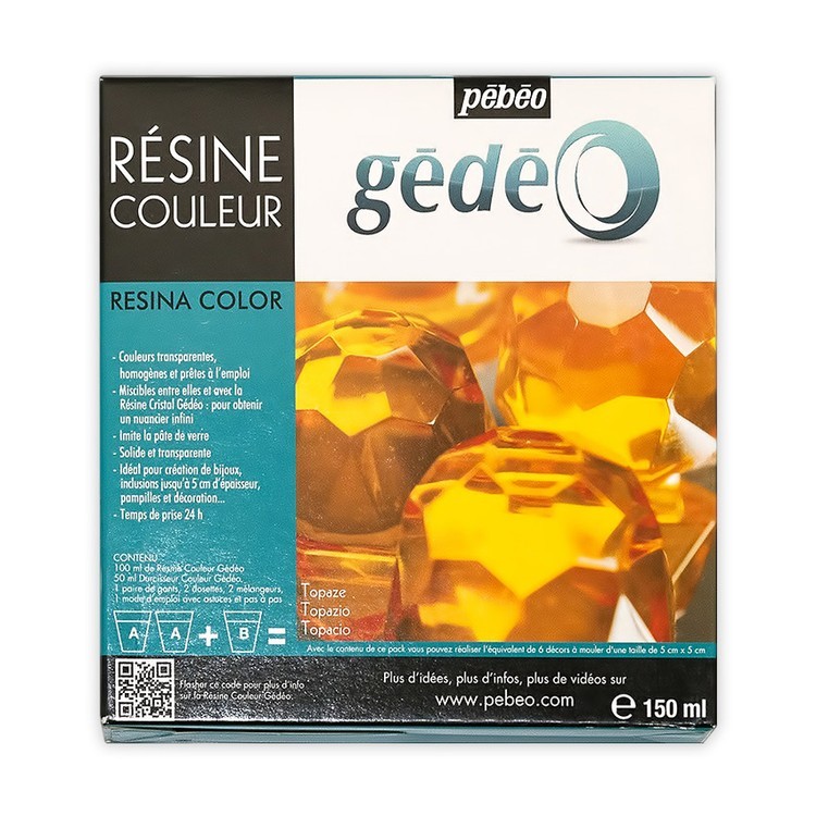 Эпоксидная смола цветная (топаз) Gedeo 150 мл, Pebeo — картинка 2