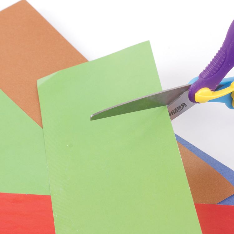 Ножницы «Львенок» 13,5 см, с усилителем, двухцветные ручки, Юнландия — картинка 7