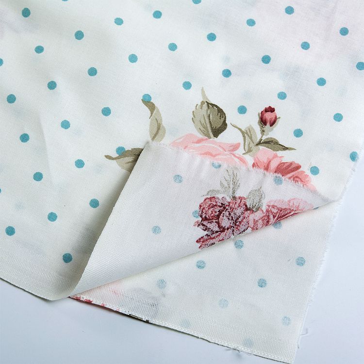 Ткань ранфорс Розовые мечты, 100% хлопок, 3 м, ширина 240 см, цвет: мята, Wella Home — картинка 4