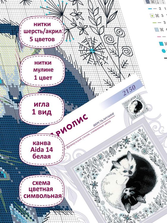 Набор для вышивания «Инь и Ян» — картинка 3