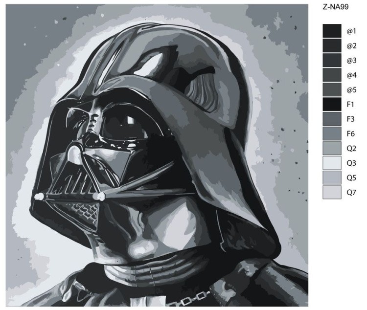 Картина по номерам «Дарт Вейдер-3» — картинка 2