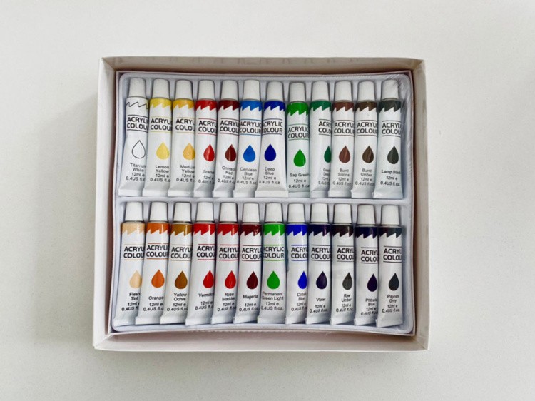 Набор акриловых красок (24 цвета) RadugaArt — картинка 3