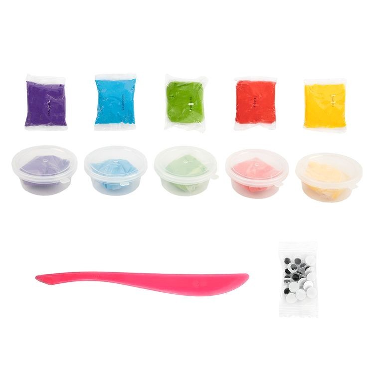 Пластилин легкий «Львенок», желтый, 50 г, 5 цв., Лео — картинка 3