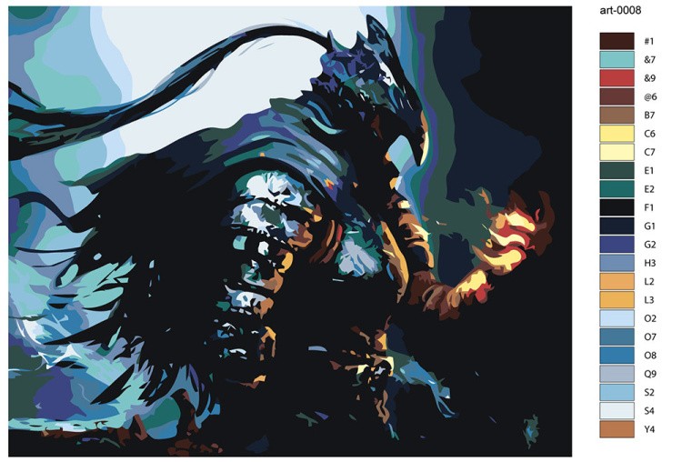 Картина по номерам «Dark Souls Дарк Соулс: Арториас» — картинка 2