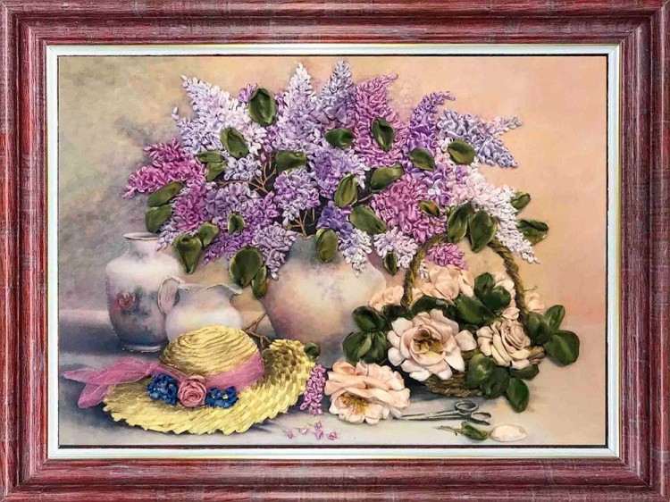 Вышивка лентами «Нежность» — картинка 2