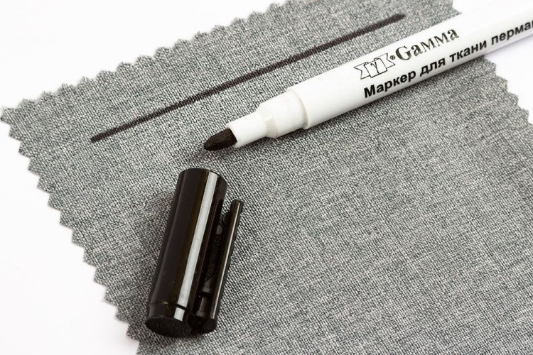 Маркер перманентный, черный, Gamma — картинка 4