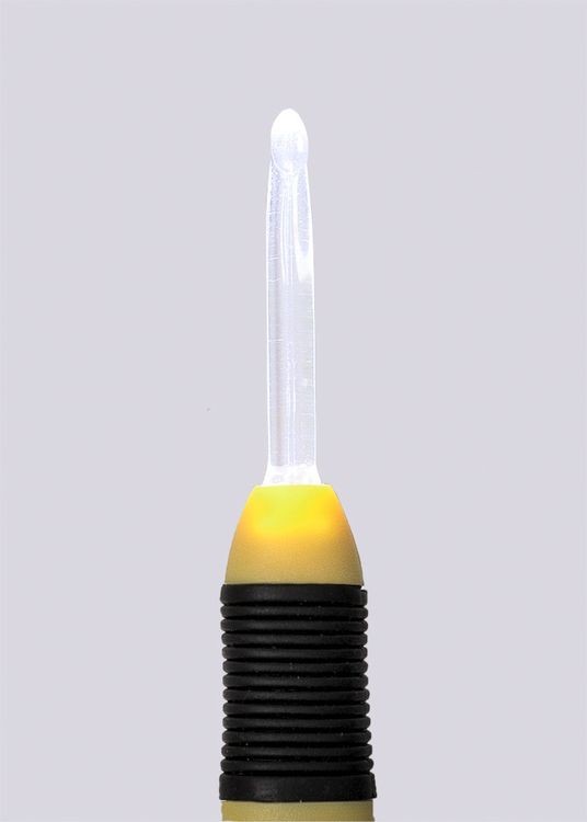 Крючок для вязания с подсветкой, пластик, 5 мм, 15,6 см, Gamma — картинка 2