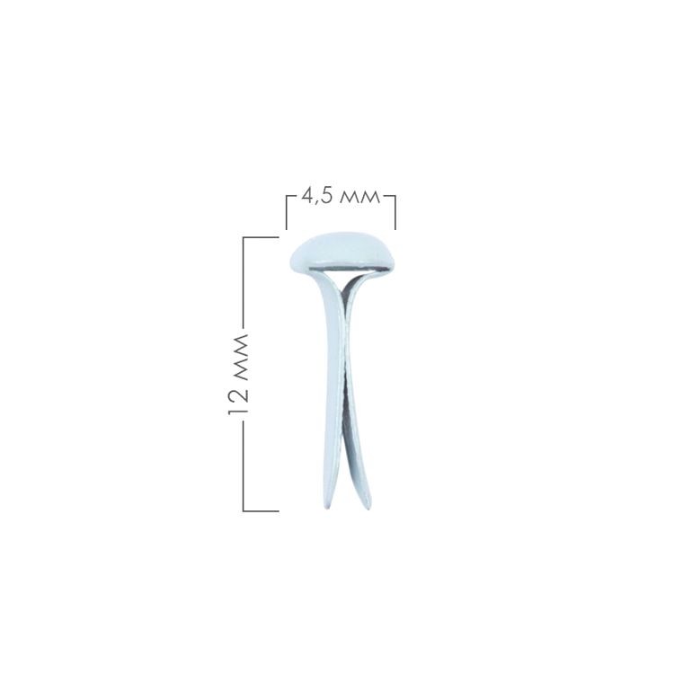 Набор брадсов, 4,5x12 мм, 30 шт., цвет: голубой, Mr.Painter — картинка 2