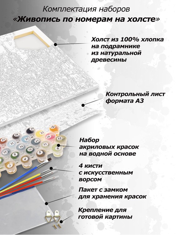 Картина по номерам «Цветочный леопард» — картинка 4