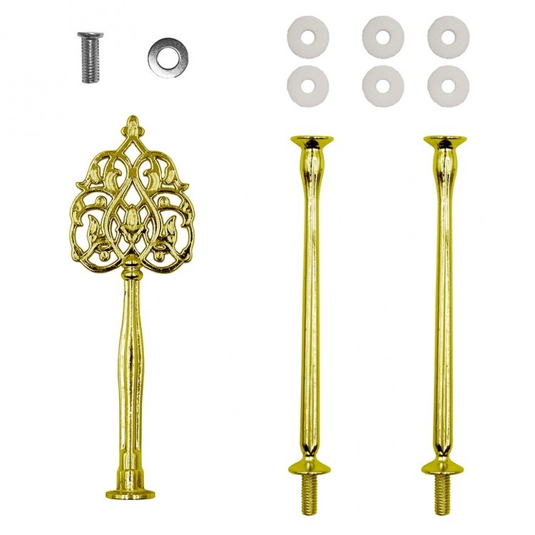 Фурнитура для фруктовницы Резная золотая — картинка 2