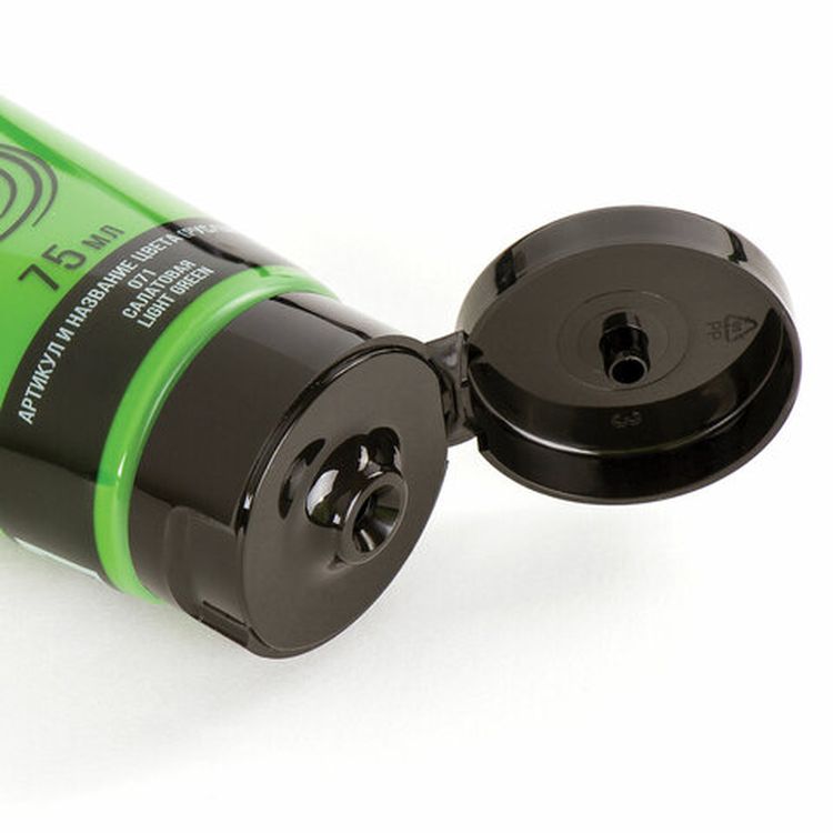 Краска акриловая художественная BRAUBERG ART CLASSIC, туба 75мл, салатовая — картинка 3