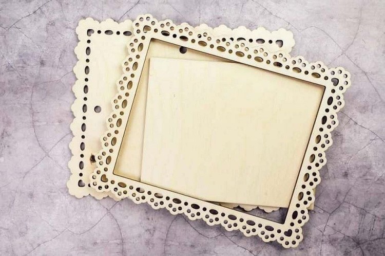 Рамка «Салфетка», большая, ажурная, 19x24 см — картинка 2