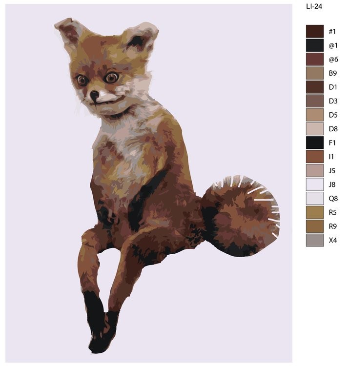 Картина по номерам «Мем: грустная лиса» — картинка 2