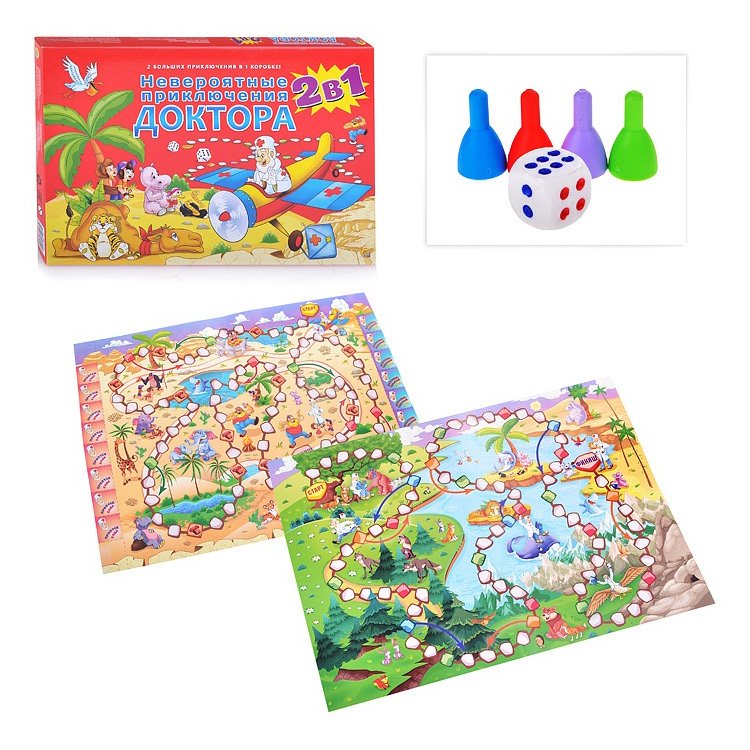 Настольная игра 2 в 1 «Невероятные приключения доктора» — картинка 4