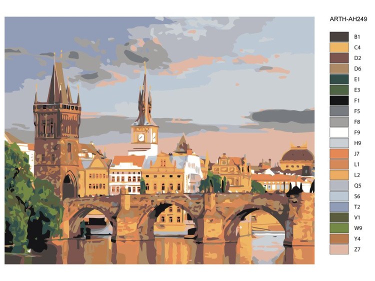 Картина по номерам «Городской мост» — картинка 2