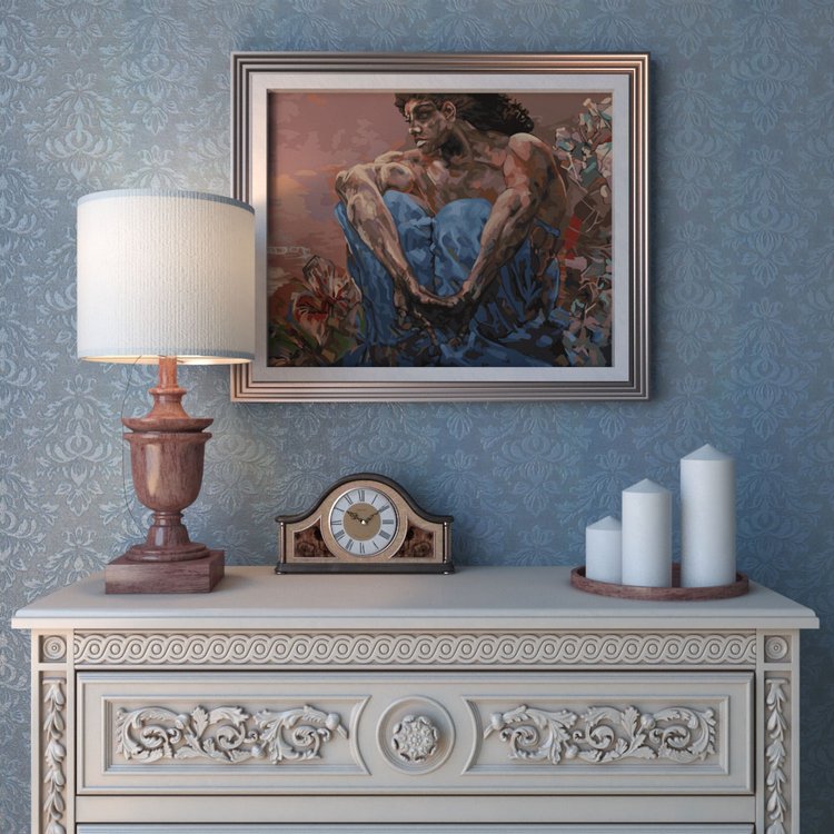 Картина по номерам «Демон (сидящий)» — картинка 2