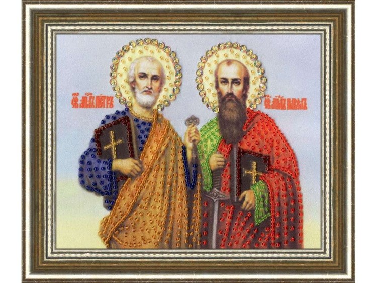 Набор вышивки бисером «Икона Святых Апостолов Петра и Павла» — картинка 2