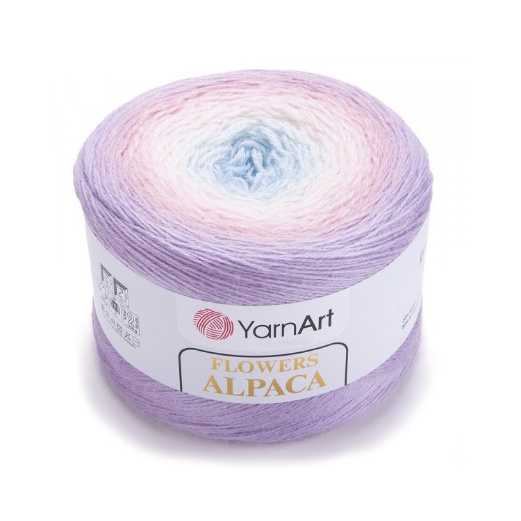 Пряжа YarnArt Flowers Alpaca (Фловерс Альпака) (405), мультиколор, 5 шт. по 250 г — картинка 2