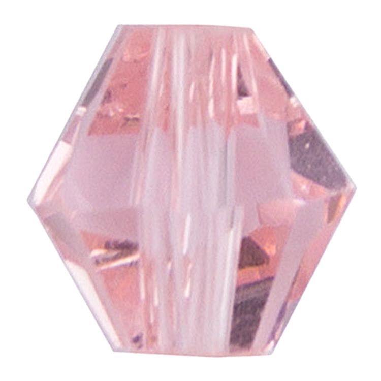 Бусины стеклянные Zlatka 4х4 мм, 34 шт., на нити, стекло, цвет: №05 розовый