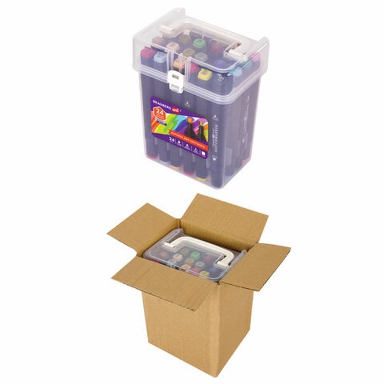 Маркеры для скетчинга двусторонние BRAUBERG ART DEBUT BLACK, цвет: базовые цвета — картинка 13