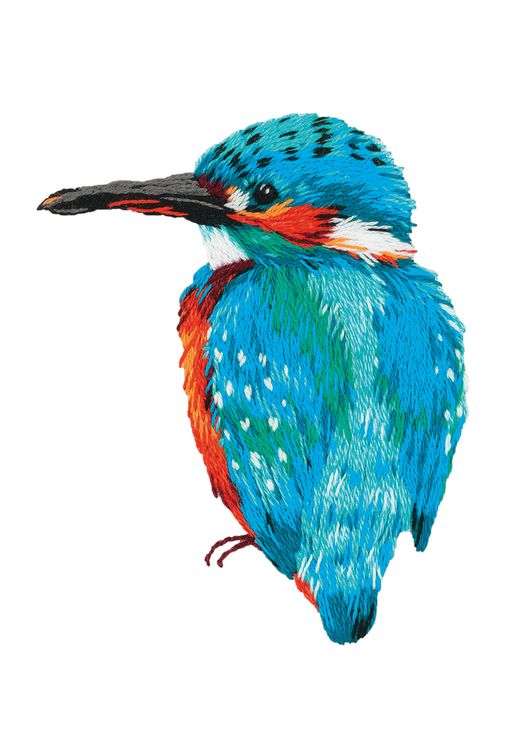 Набор для вышивания «Голубой зимородок» — картинка 3