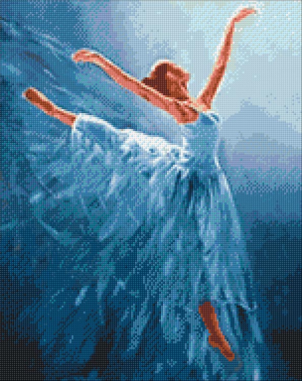 Алмазная вышивка «Балерина в голубом» — картинка 2