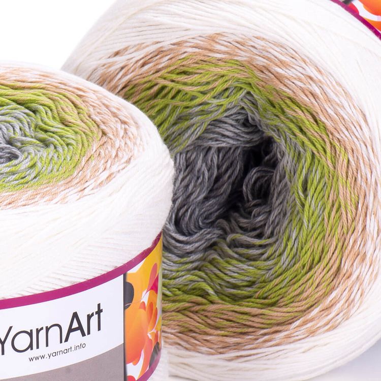Пряжа YarnArt Flowers (274), мультиколор, 5 шт. по 250 г — картинка 2