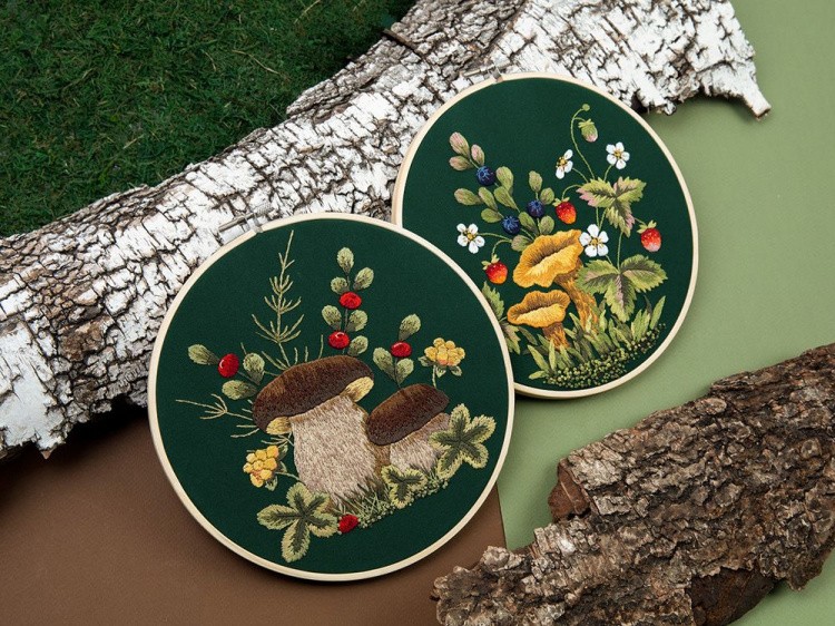 Набор для вышивания «Грибы. Белые» — картинка 6