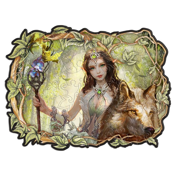 Деревянные фигурные пазлы «Принцесса эльфов»