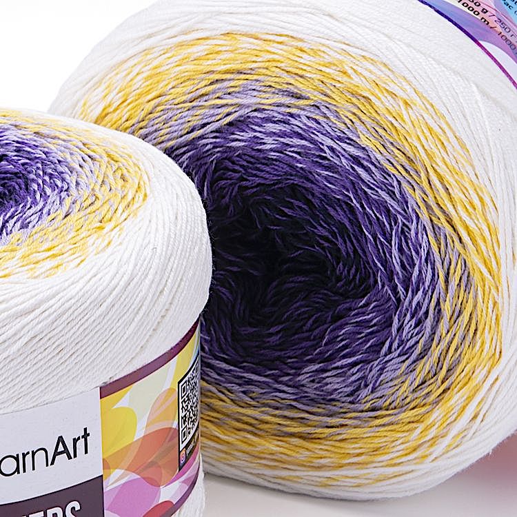 Пряжа YarnArt Flowers (307), мультиколор, 5 шт. по 200 г — картинка 2