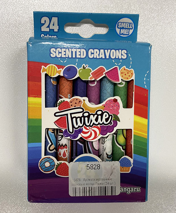 УЦЕНКА. Ароматизированные восковые мелки Twixie (24 шт.) (сломано 4 шт.) — картинка 2