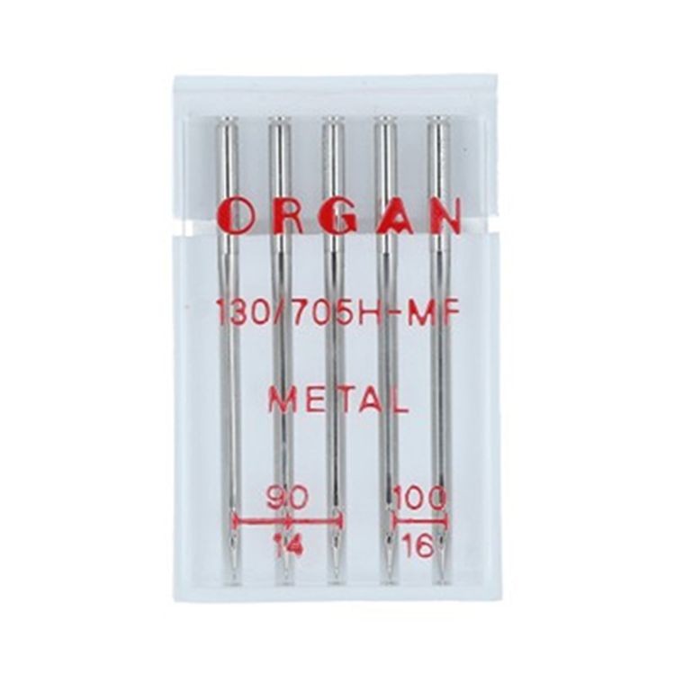Иглы для бытовых швейных машин, №90, №100, для металлизированной нити, ORGAN — картинка 2