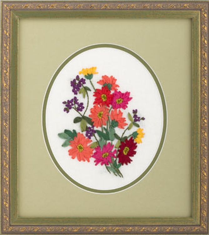 Вышивка лентами «Летнее утро» — картинка 2