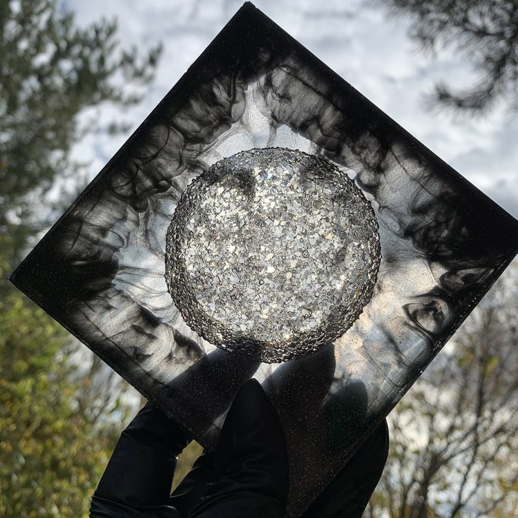 Силиконовый молд - Друза #6 от Ancella, d 69x6 мм — картинка 3