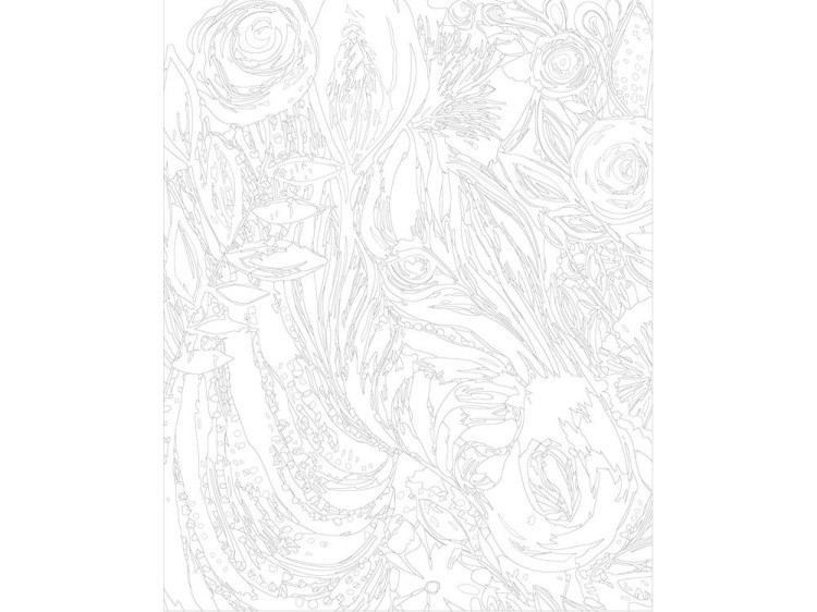 Картина по номерам «Разноцветная зебра» — картинка 3