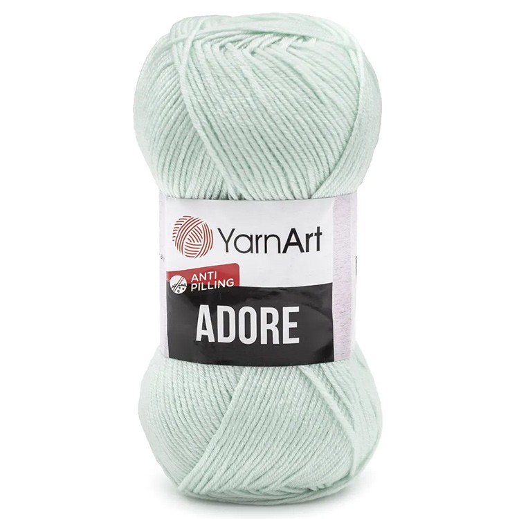 Пряжа YarnArt Adore (358), лед, 5 шт. по 100 г — картинка 2